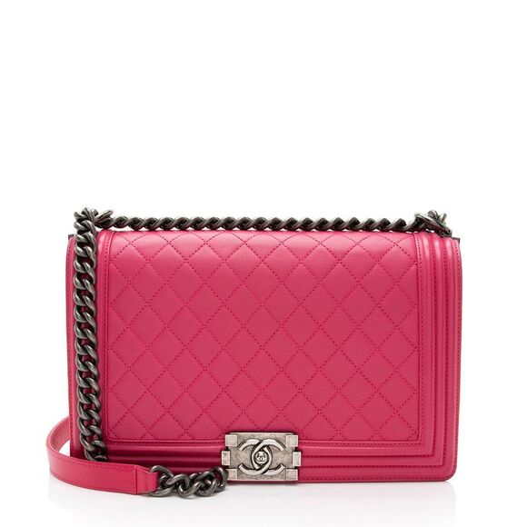 Chanel Lambskin New Medium Boy Bag - Picture 1 of 16